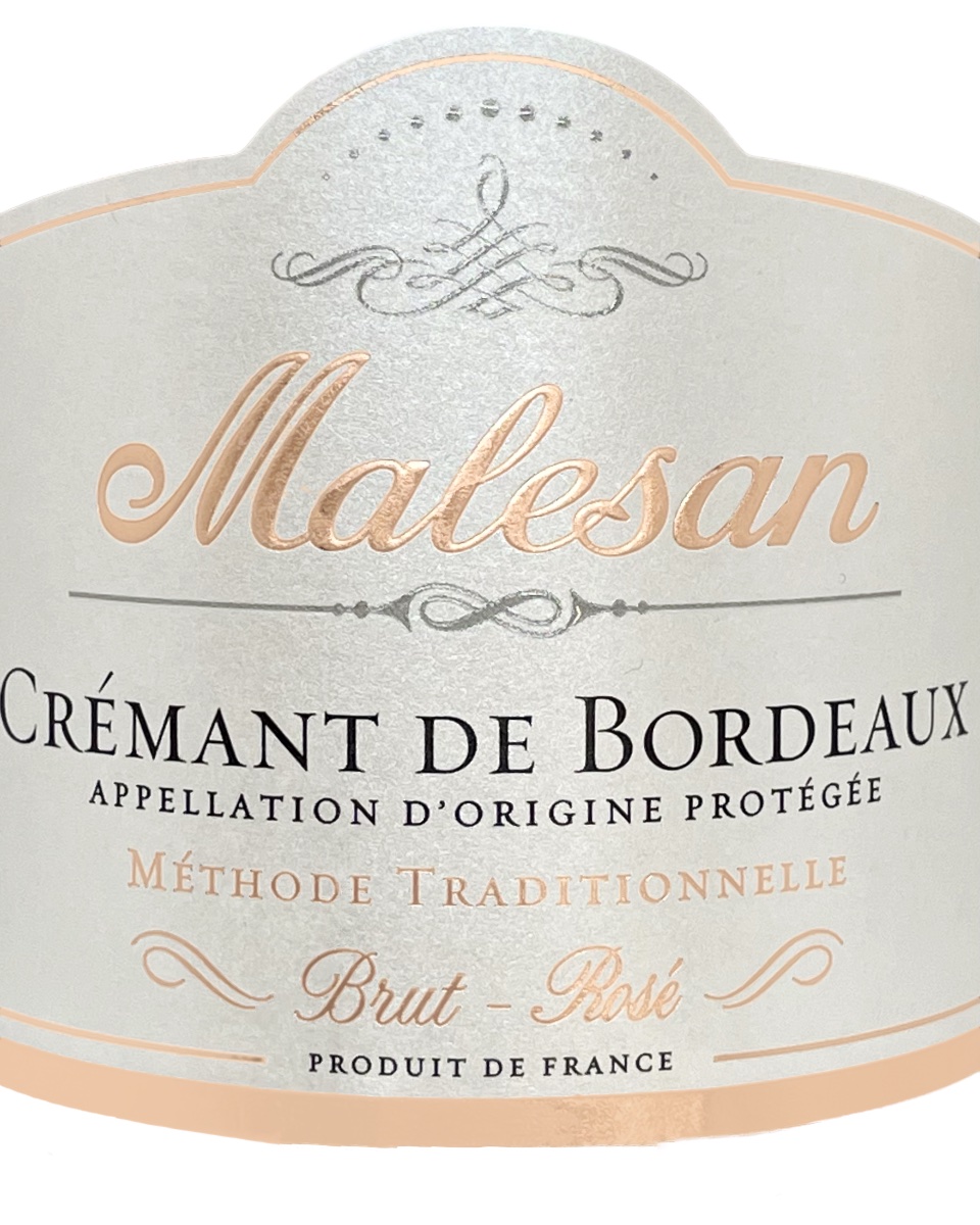 Malesan Cremant de Bottles Bordeaux Cases Traditionnelle - Methode and Rose